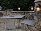 Outdoor Kitchen & Fireplace