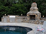 Outdoor Kitchen & Fireplace