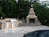 Outdoor Kitchen & Fireplace