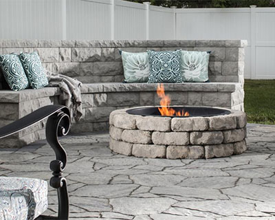 Flagstone Fire Pit Kit